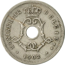 Coin, Belgium, 5 Centimes, 1902, EF(40-45), Copper-nickel, KM:47