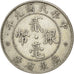 CHINA, 20 Cents, 1920, KM #423, AU(50-53), Silver, 5.33