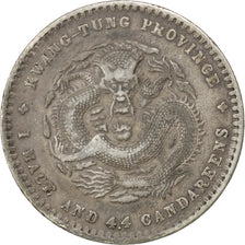 CHINA, 20 Cents, 1890, KM #201, EF(40-45), Silver, 5.36