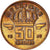 Coin, Belgium, Baudouin I, 50 Centimes, 1958, EF(40-45), Bronze, KM:148.1