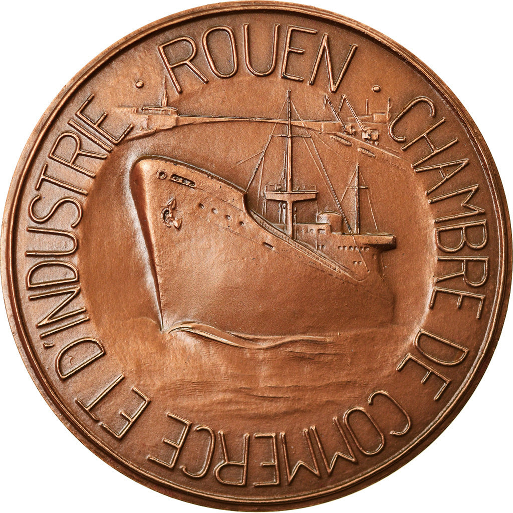 France, Médaille, Chambre de Commerce et d'Industrie de Rouen, Shipping, 1978