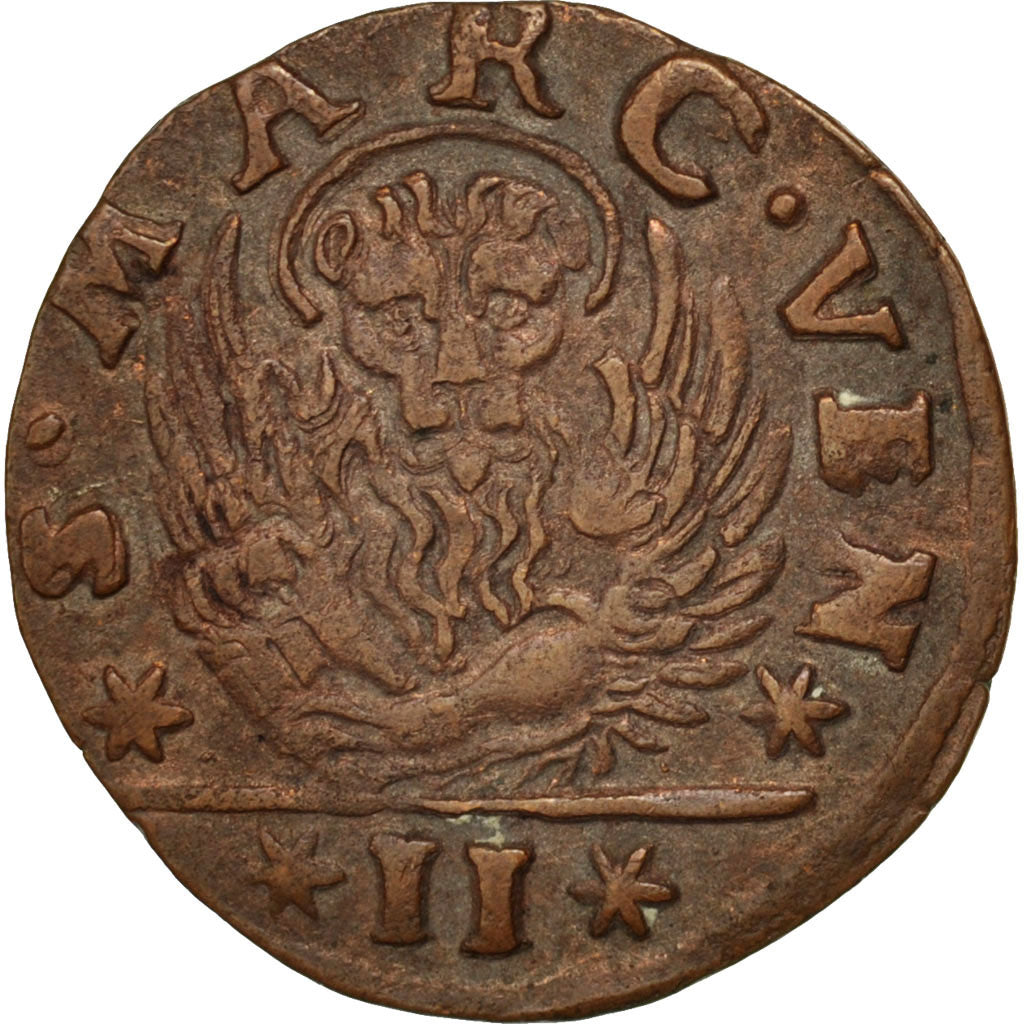 Italie, Venise, Dalmatie-Albanie, Gazzetta ou 2 Soldi 1710, KM 15