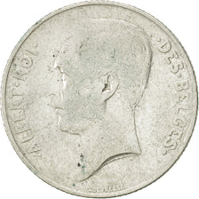 Bélgica, Franc, 1914, MBC, Plata, KM:72