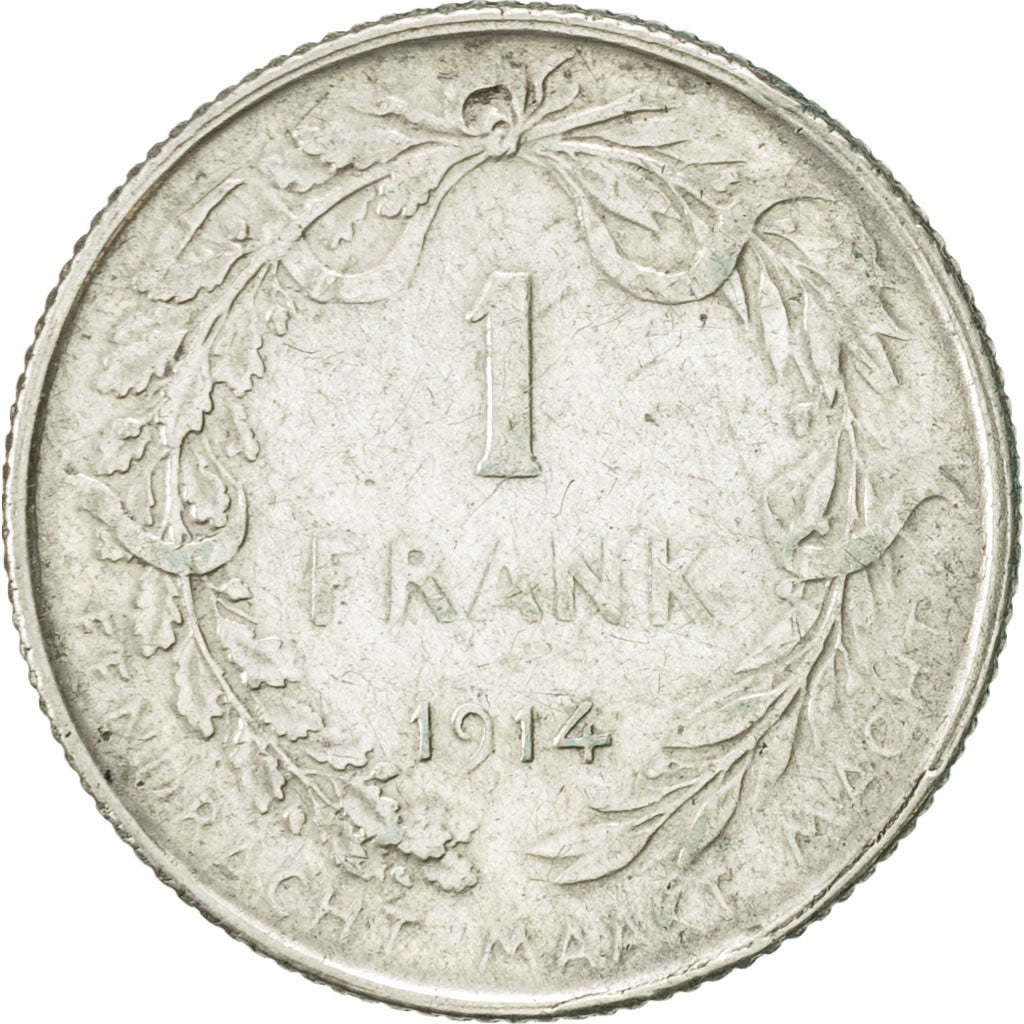 Belgium, Franc, 1914, EF(40-45), Silver, KM:73.1
