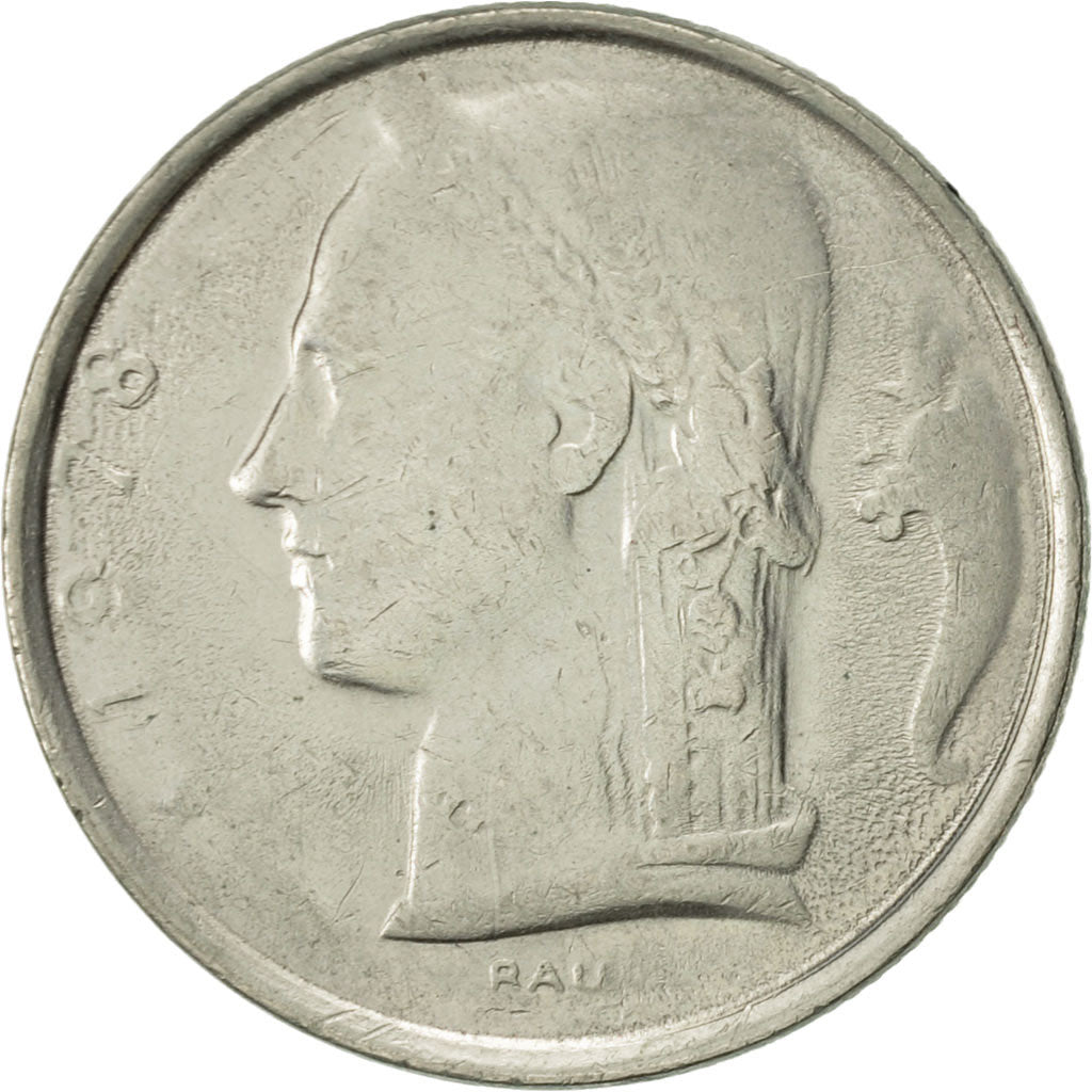 Coin, Belgium, 5 Francs, 5 Frank, 1978, EF(40-45), Copper-nickel, KM:134.1