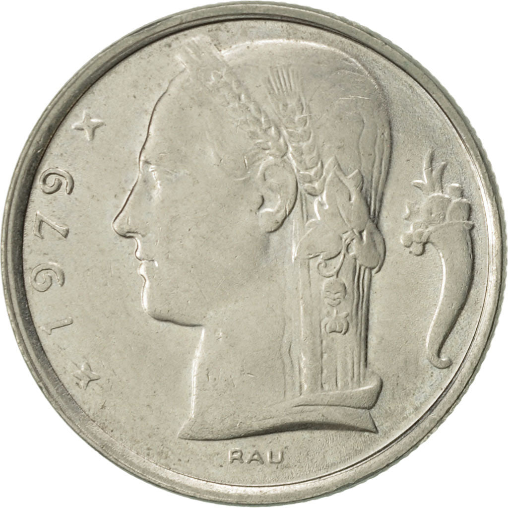 Coin, Belgium, 5 Francs, 5 Frank, 1979, AU(50-53), Copper-nickel, KM:134.1