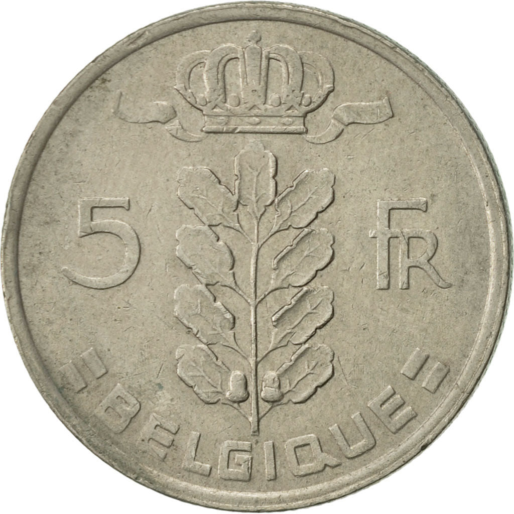 Monnaie, Belgique, 5 Francs, 5 Frank, 1980, TTB, Copper-nickel, KM:134.1