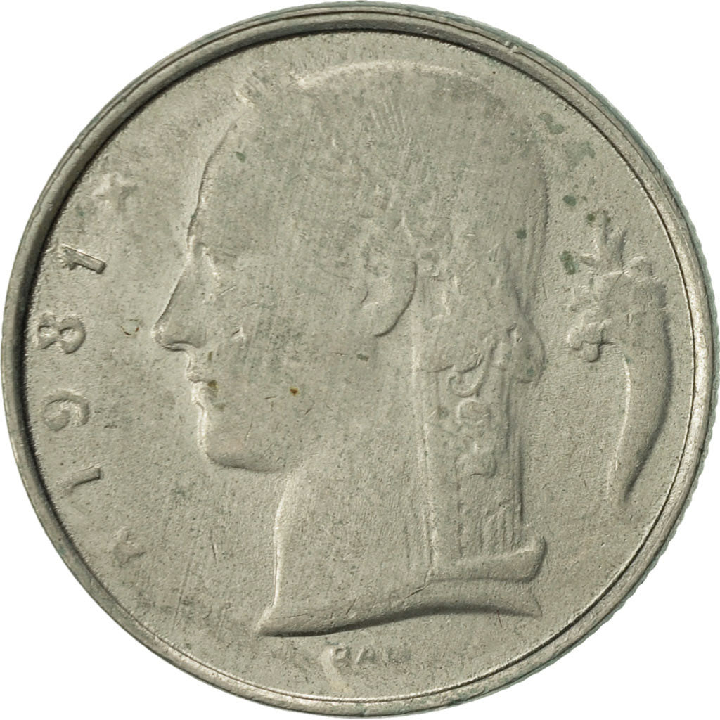 Moneta, Belgio, 5 Francs, 5 Frank, 1981, BB, Rame-nichel, KM:135.1