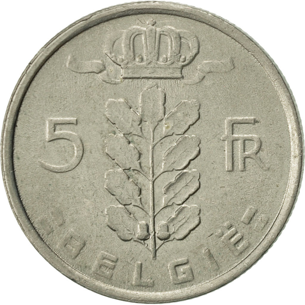 Moneta, Belgio, 5 Francs, 5 Frank, 1981, BB, Rame-nichel, KM:135.1