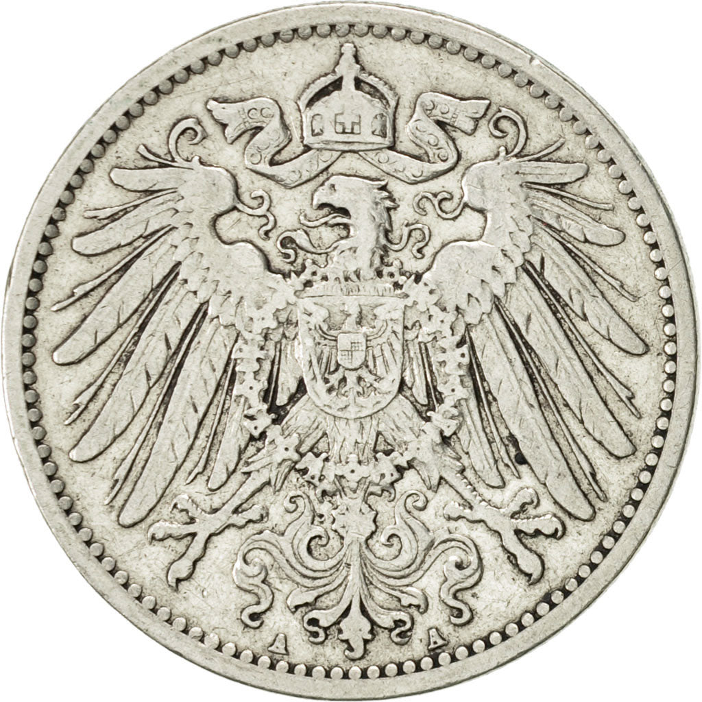 GERMANY - EMPIRE, Wilhelm II, Mark, 1900, Berlin, AU(50-53), Silver, KM:14