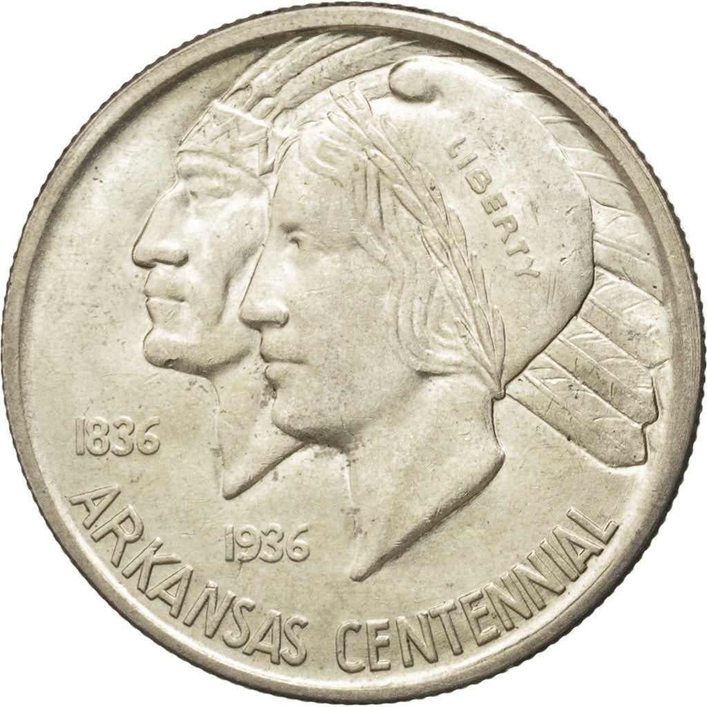 Coin, United States, Half Dollar, 1936, U.S. Mint, Denver, MS(63), Silver