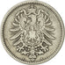 GERMANY - EMPIRE, Wilhelm I, Mark, 1875, Berlin, EF(40-45), Silver, KM:7