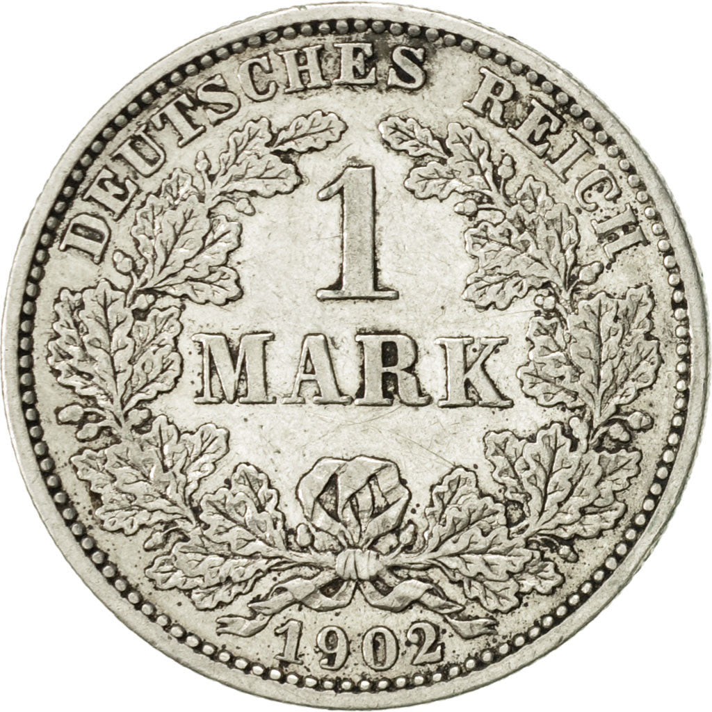 Coin, GERMANY - EMPIRE, Wilhelm II, Mark, 1902, Muldenhütten, AU(50-53)