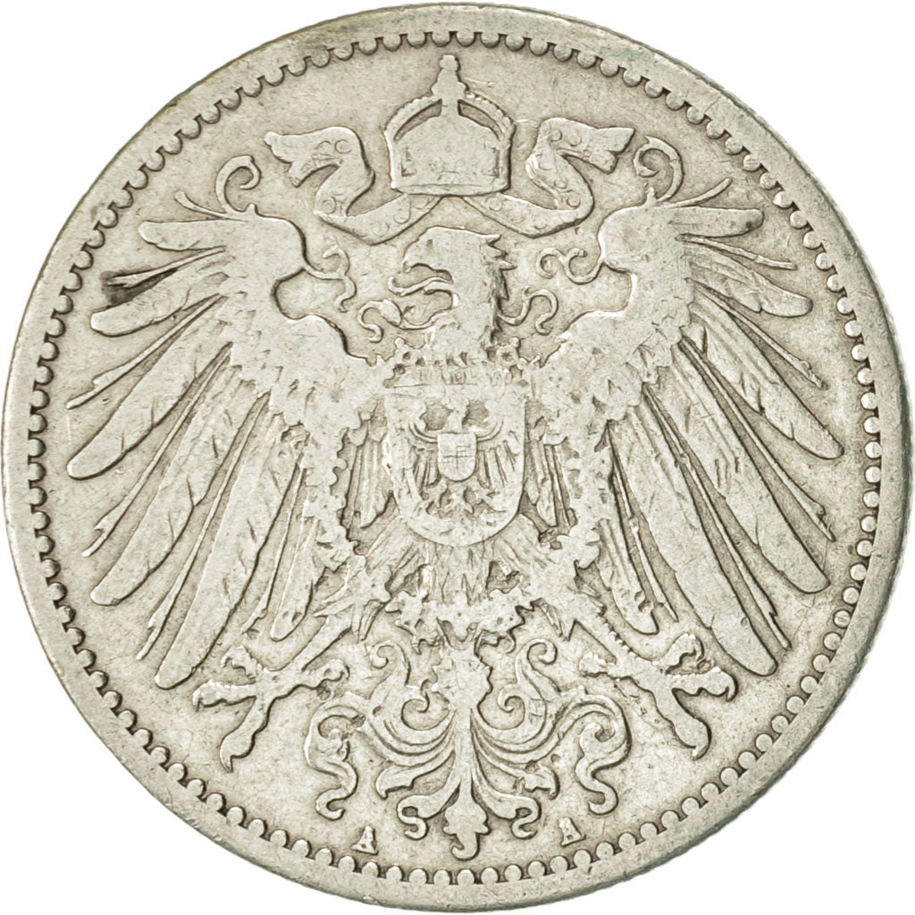 Coin, GERMANY - EMPIRE, Wilhelm II, Mark, 1905, Berlin, EF(40-45), Silver, KM:14