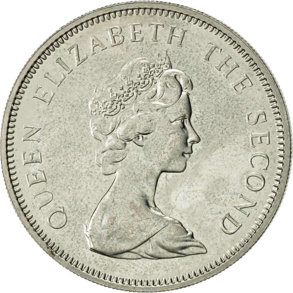 Tuvalu, Elizabeth II, 20 Cents, 1976, British Royal Mint, AU(55-58)
