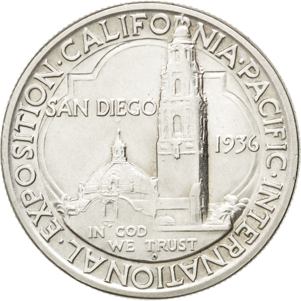 Coin, United States, Half Dollar, 1936, U.S. Mint, Denver, MS(63), Silver
