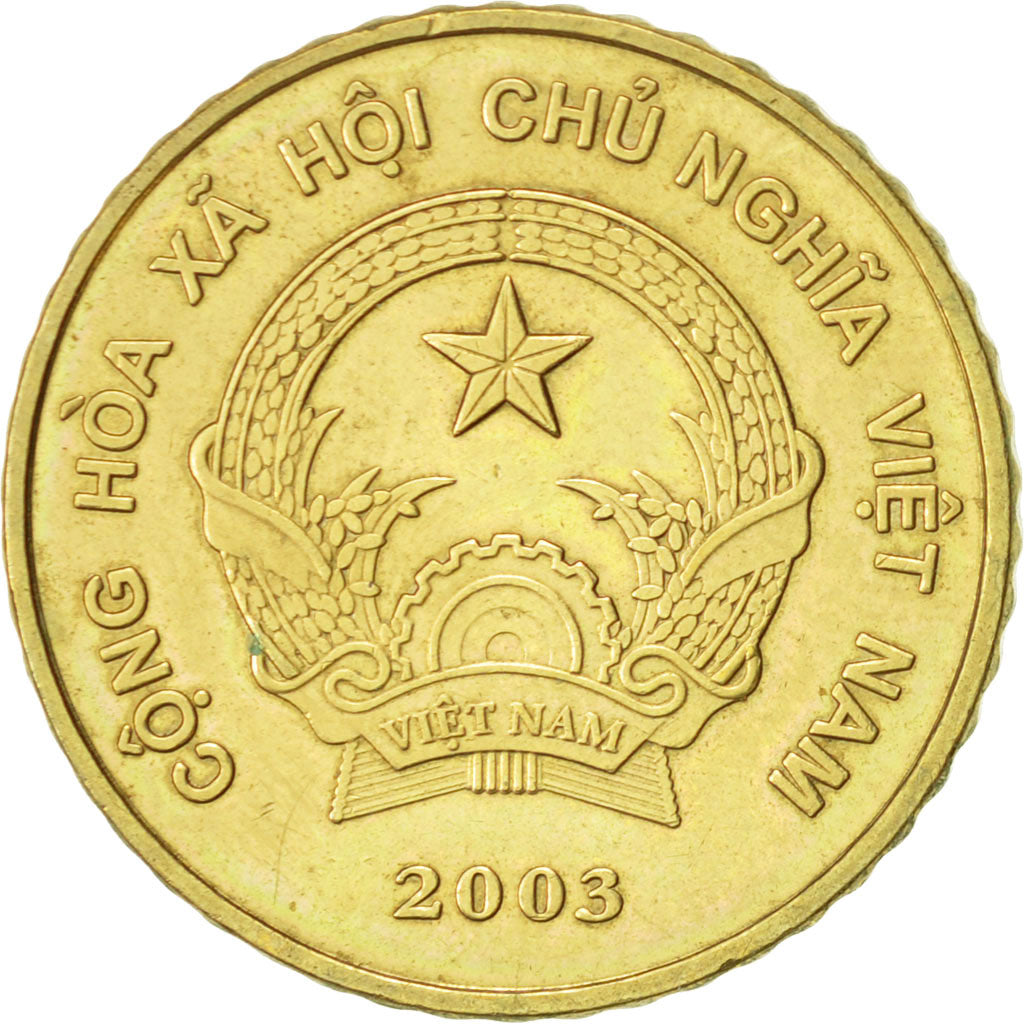 Moneta, Vietnam, SOCIALIST REPUBLIC, 5000 Dông, 2003, Vantaa, BB+, Ottone