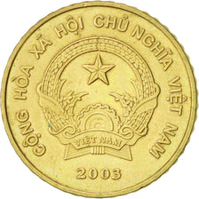 Monnaie, Viet Nam, SOCIALIST REPUBLIC, 5000 Dông, 2003, Vantaa, TTB+, Laiton