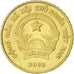 Monnaie, Viet Nam, SOCIALIST REPUBLIC, 5000 Dông, 2003, Vantaa, TTB+, Laiton