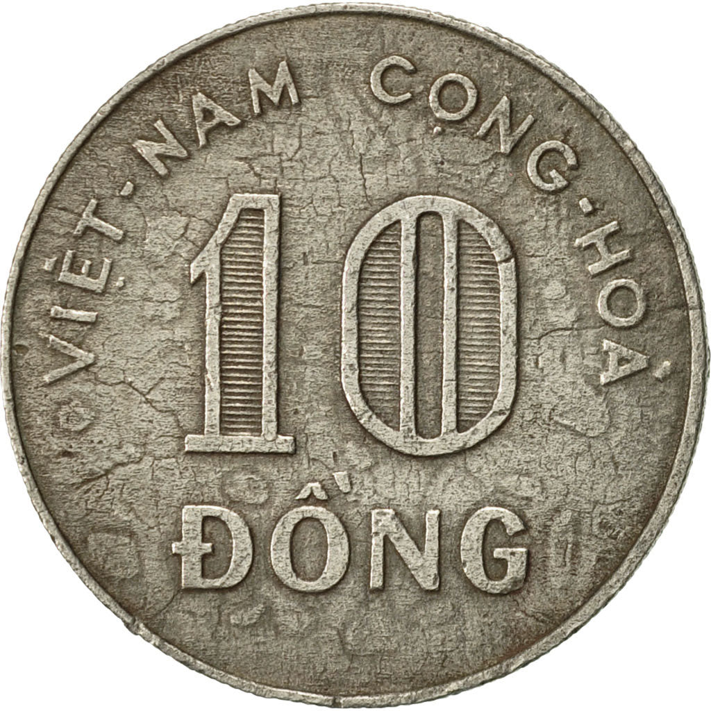 Vietnam, STATE OF SOUTH VIET NAM, 10 Dông, 1964, Vantaa, EF(40-45)