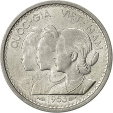 Vietnam, STATE OF SOUTH VIET NAM, 10 Su, 1953, Paris, AU(50-53), Aluminum, KM:1