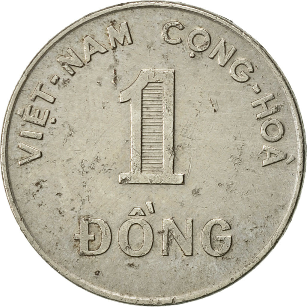 Vietnam, STATE OF SOUTH VIET NAM, Dong, 1971, SS, Nickel Clad Steel, KM:7a