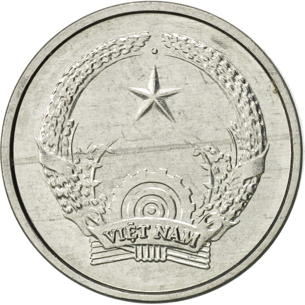 Vietnam, SOCIALIST REPUBLIC, Hao, 1976, Vantaa, AU(55-58), Aluminum, KM:11
