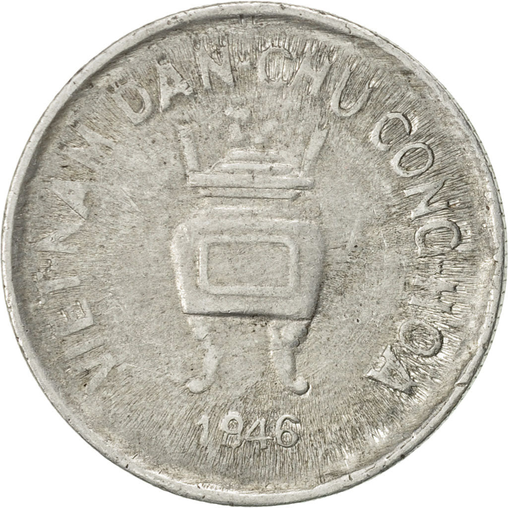 Vietnam, 5 Hao, 1946, Vantaa, EF(40-45), Aluminum, KM:2.1