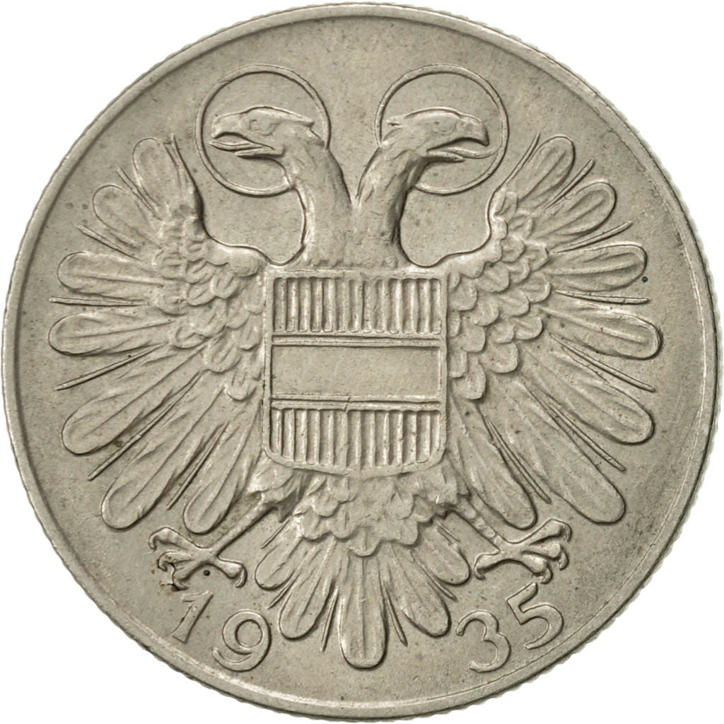 Coin, Austria, Schilling, 1935, AU(55-58), Copper-nickel, KM:2851