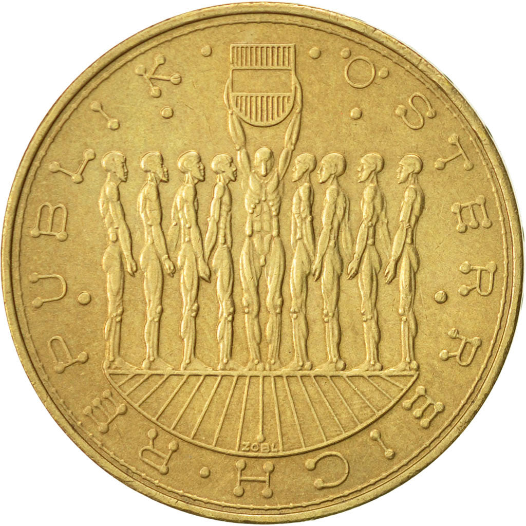 Austria, 20 Schilling, 1980, MS(63), Copper-Aluminum-Nickel, KM:2946.1