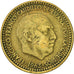 Moneda, España, Francisco Franco, caudillo, Peseta, 1965, MBC, Aluminio -