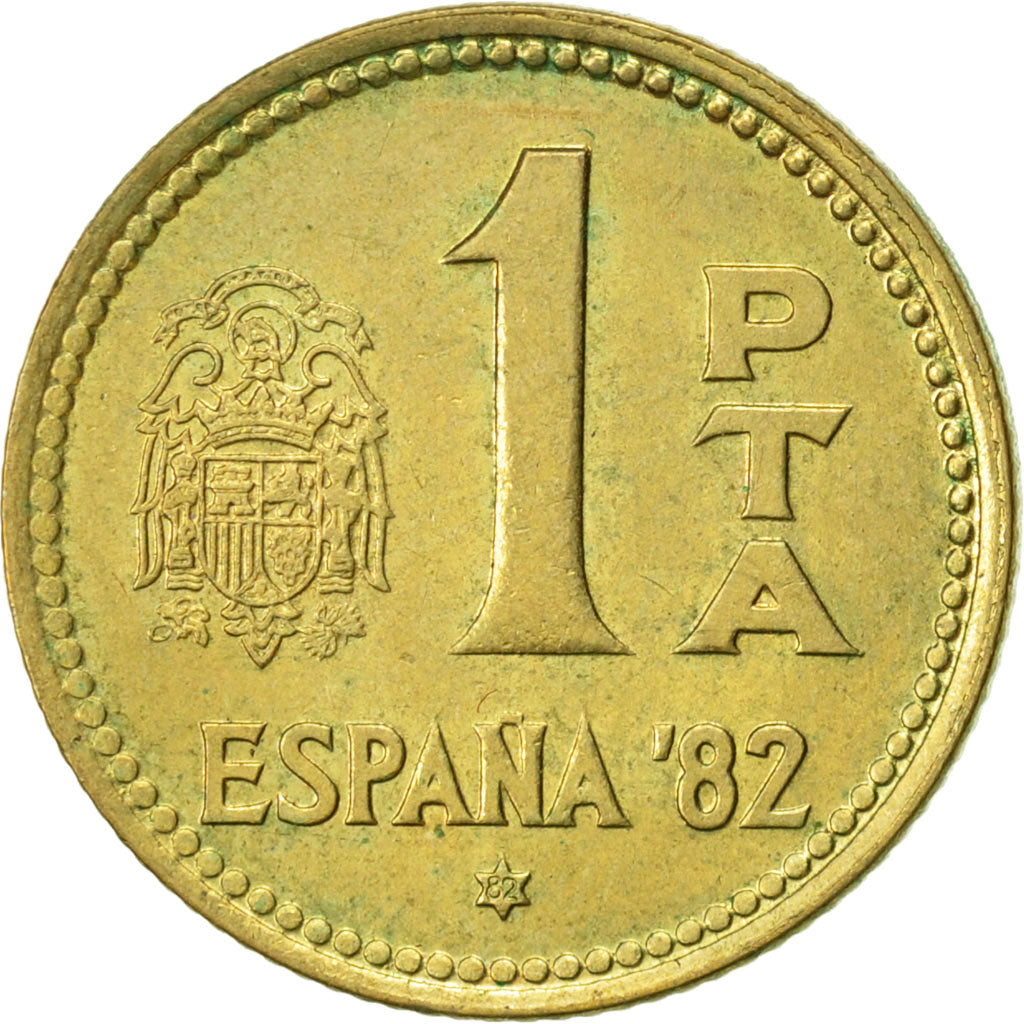 Coin, Spain, Juan Carlos I, Peseta, 1982, AU(50-53), Aluminum-Bronze, KM:816