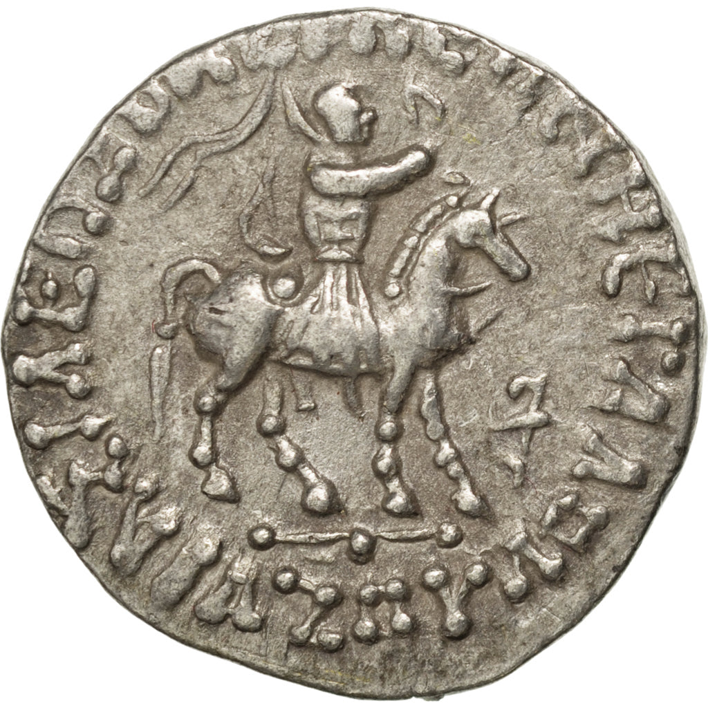 Indo-Skythian Kingdom, Azes I, Tetradrachm, AU(55-58), Silver, 9.40