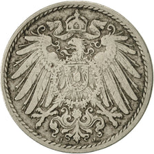 Coin, GERMANY - EMPIRE, Wilhelm II, 5 Pfennig, 1904, Hambourg, EF(40-45)