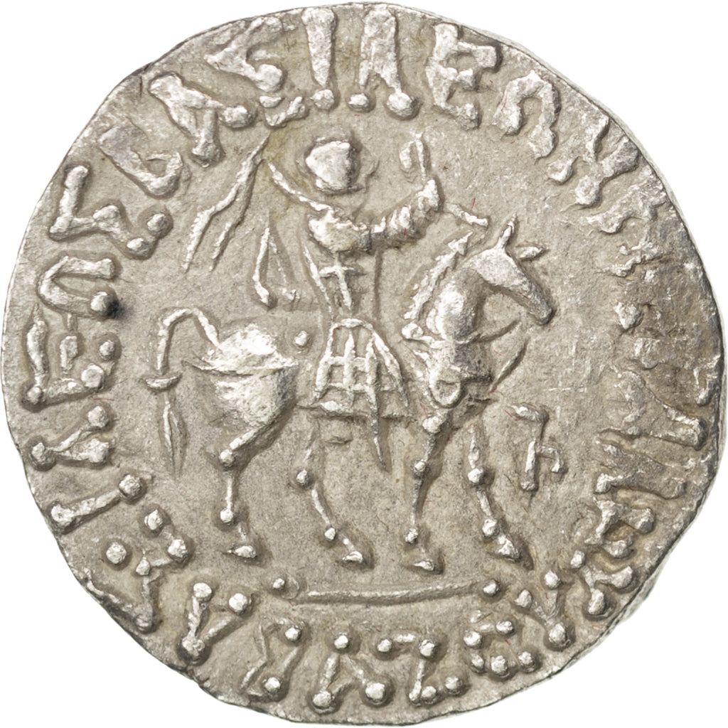 Moneta, Indo-Scythian Kingdom, Azes I, Tetradrachm, SPL-, Argento