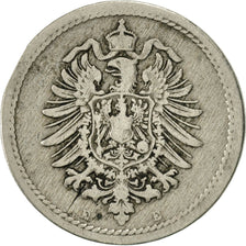 Moneta, GERMANIA - IMPERO, Wilhelm I, 5 Pfennig, 1889, Muldenhütten, MB+
