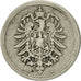 Moneta, GERMANIA - IMPERO, Wilhelm I, 5 Pfennig, 1889, Muldenhütten, MB+