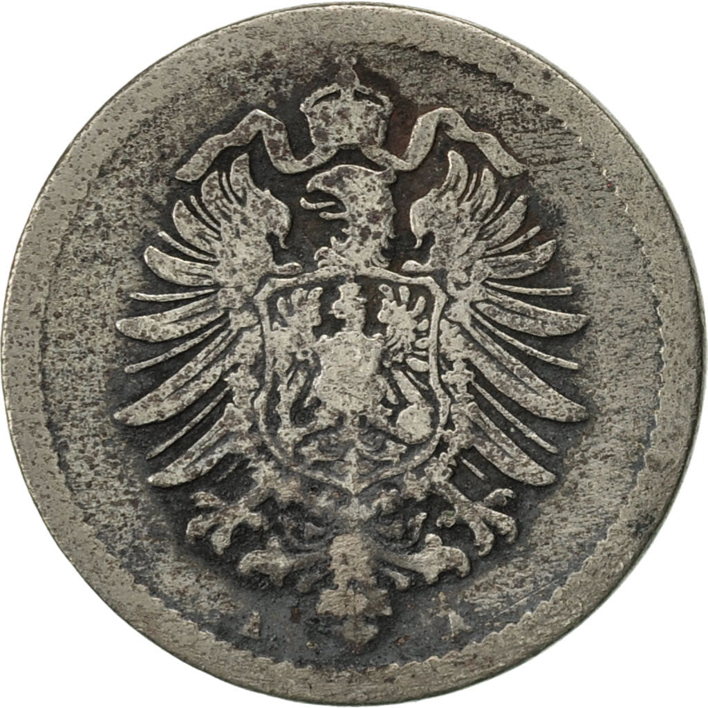 Coin, GERMANY - EMPIRE, Wilhelm I, 5 Pfennig, 1874, Berlin, VF(20-25)
