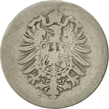 Coin, GERMANY - EMPIRE, Wilhelm I, 5 Pfennig, 1875, Karlsruhe, VF(20-25)