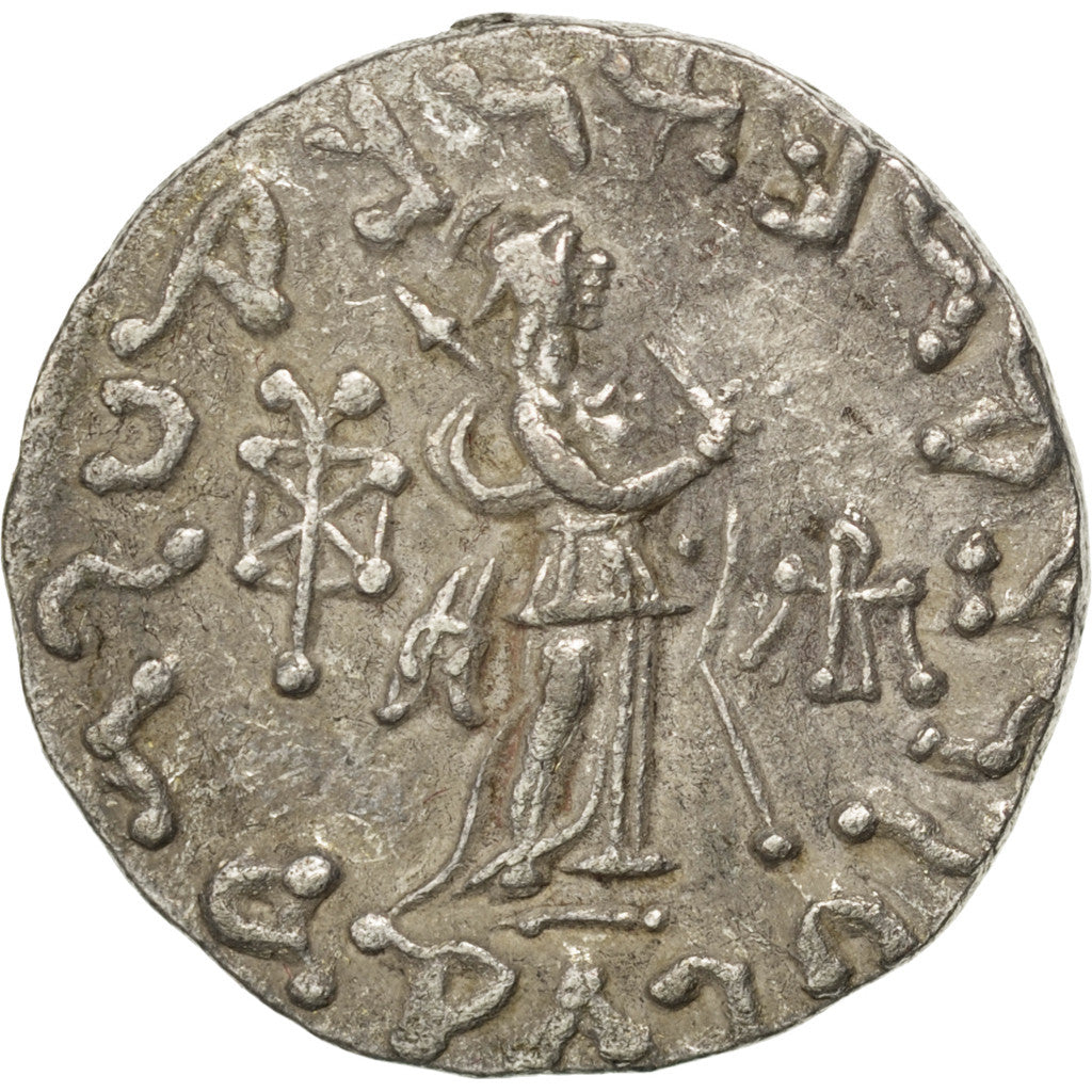 Indo-Skythian Kingdom, Azes I, Tetradrachm, EF(40-45), Silver, 9.12