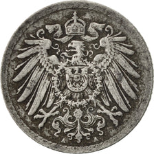Moneta, GERMANIA - IMPERO, 5 Pfennig, 1915, Berlin, BB, Ferro, KM:19