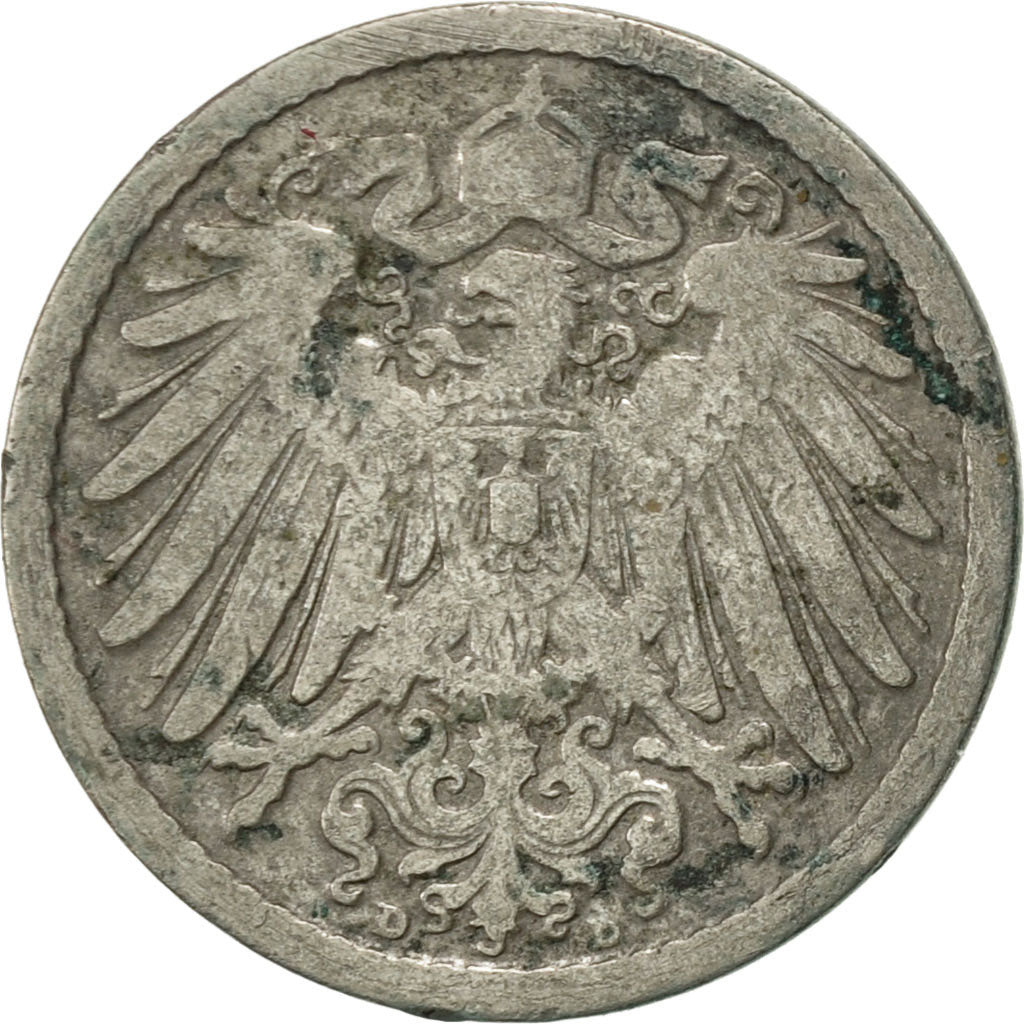 Coin, GERMANY - EMPIRE, Wilhelm II, 5 Pfennig, 1900, Munich, EF(40-45)
