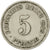 Moneda, ALEMANIA - IMPERIO, Wilhelm II, 5 Pfennig, 1908, Karlsruhe, MBC, Cobre -