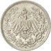 GERMANY - EMPIRE, 1/2 Mark, 1916, Berlin, AU(55-58), Silver, KM:17