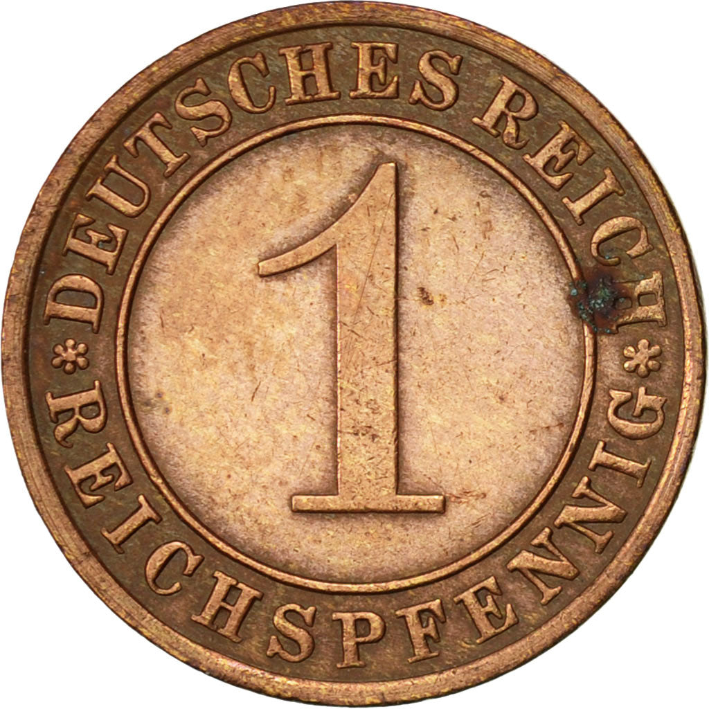 Coin, GERMANY, WEIMAR REPUBLIC, Reichspfennig, 1935, Karlsruhe, AU(50-53)