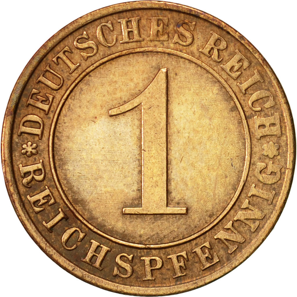 Coin, GERMANY, WEIMAR REPUBLIC, Reichspfennig, 1935, Hamburg, AU(50-53), Bronze