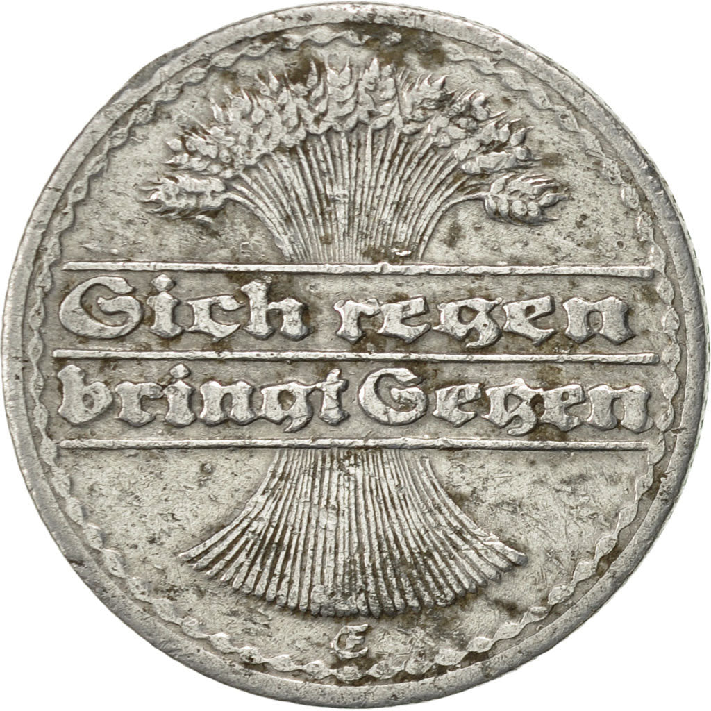 Monnaie, Allemagne, République de Weimar, 50 Pfennig, 1922, Karlsruhe, TTB