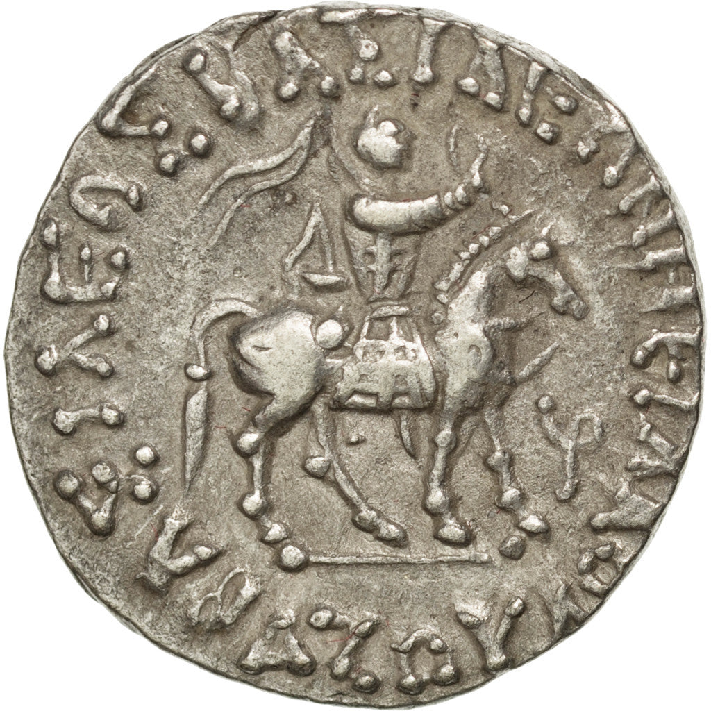 Moneta, Indo-Scythian Kingdom, Azes I, Tetradrachm, SPL-, Argento