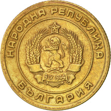 Moneda, Bulgaria, 3 Stotinki, 1951, MBC+, Latón, KM:51