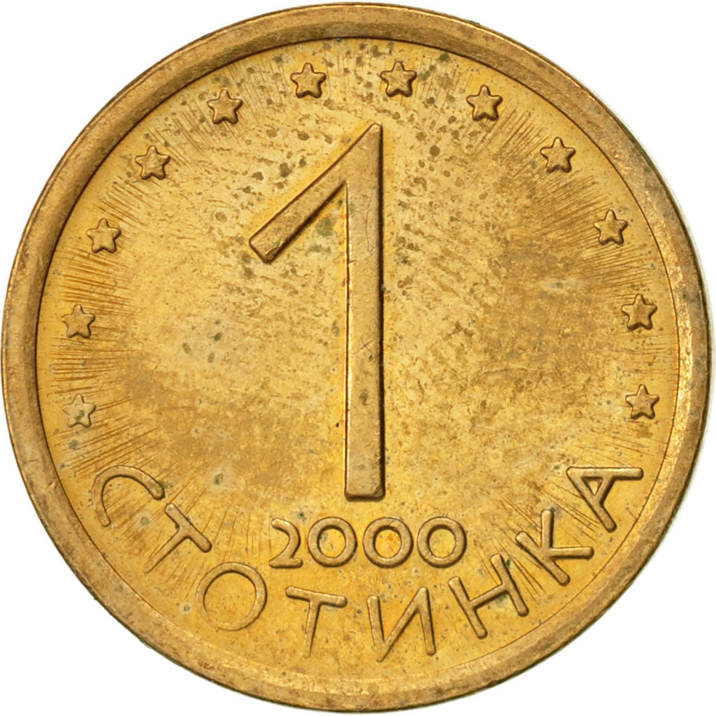 Monnaie, Bulgarie, Stotinka, 2000, TTB+, Brass plated steel, KM:237a